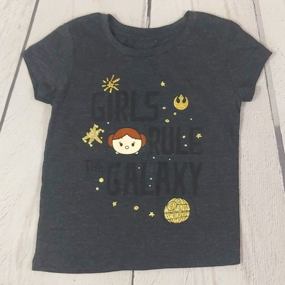 🐸2/$20 Girl's Star Wars Graphic Tee XS - Picture 3 of 6